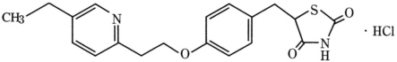 塩酸ピオグリタゾンの構造式