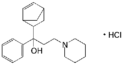 塩酸ビペリデンの構造式