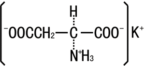L-アスパラギン酸カリウムの構造式