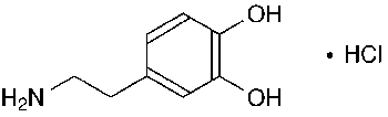 塩酸ドパミンの構造式
