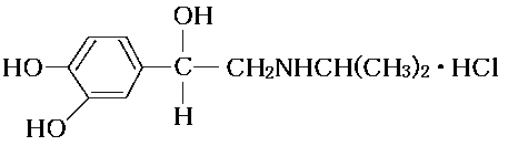 dl-塩酸イソプロテレノールの構造式