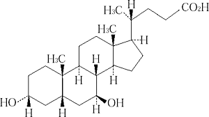 ウルソデオキシコール酸の構造式