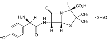 アモキシシリンの構造式
