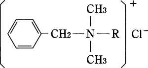 塩化ベンザルコニウムの構造式