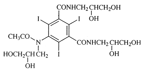 イオヘキソールの構造式