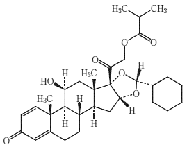 シクレソニドの構造式