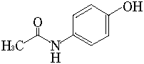 アセトアミノフェンの構造式