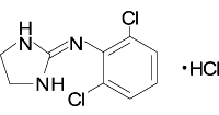クロニジン塩酸塩の構造式