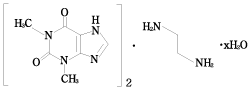 アミノフィリンの構造式