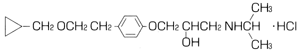 塩酸ベタキソロールの構造式