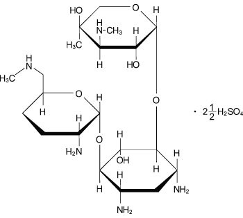 硫酸ミクロノマイシンの構造式