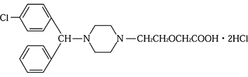 塩酸セチリジンの構造式