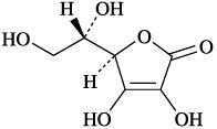 アスコルビン酸の構造式