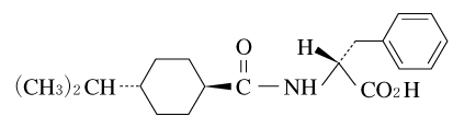 ナテグリニドの構造式